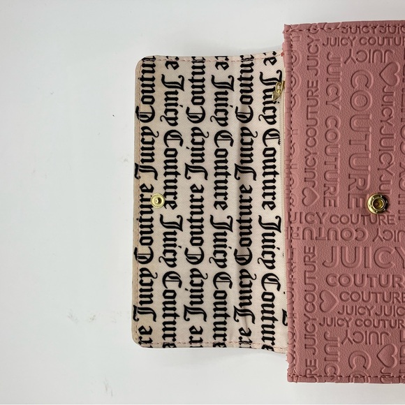 Juicy Couture Pink Embossed Bifold Long Wallet - Picture 6 of 11